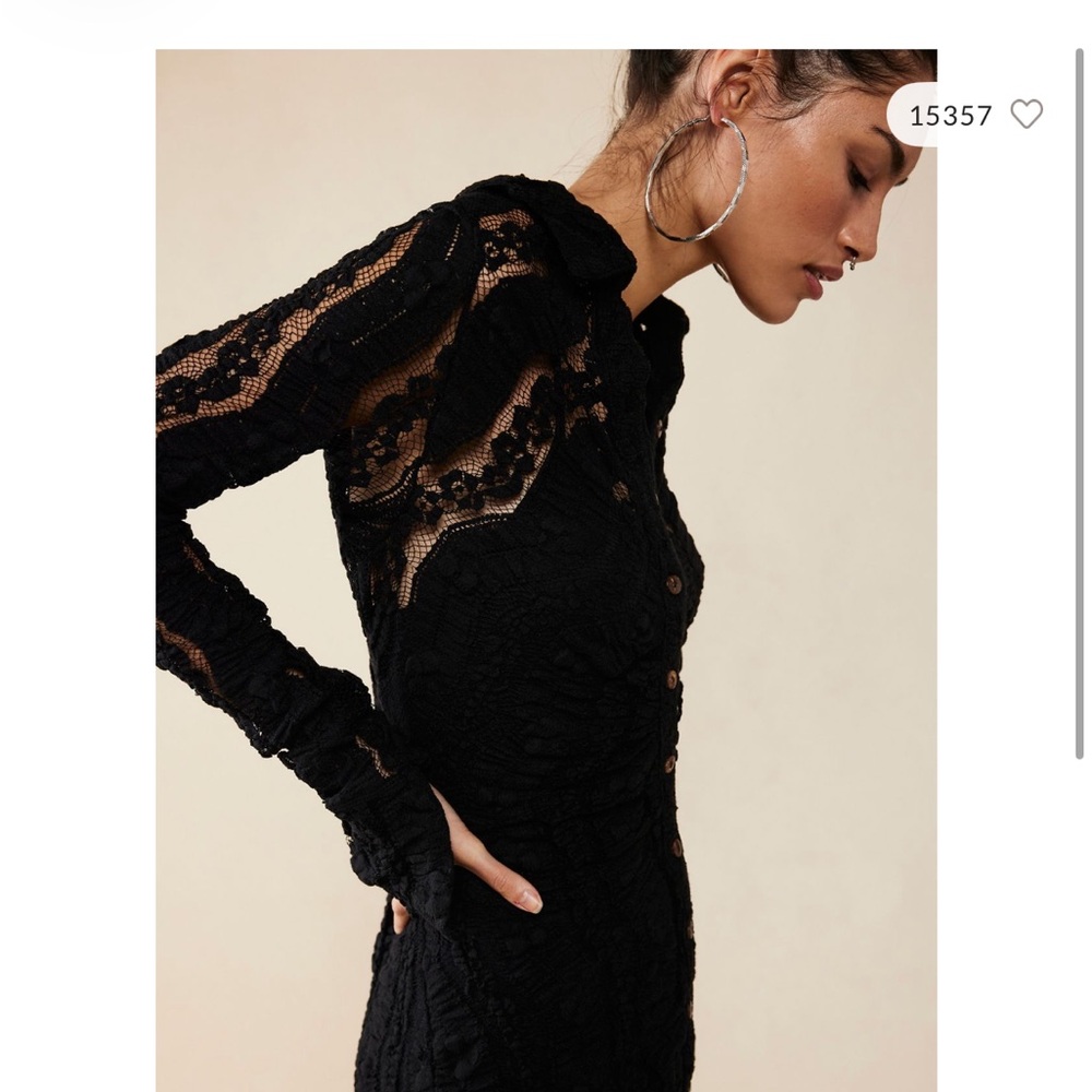 Free People Shayla Lace Mini Dress NWOT